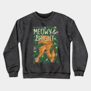 Meowy and Bright Crewneck Sweatshirt